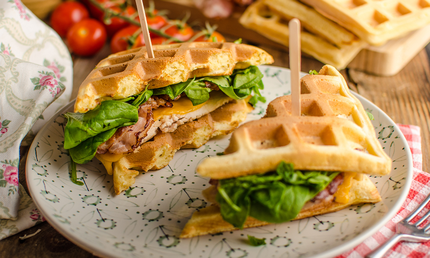 Waffle sandwich