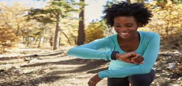 Woman ready for an outdoors workout