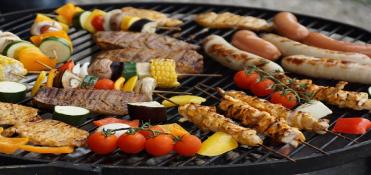 Food on a grill