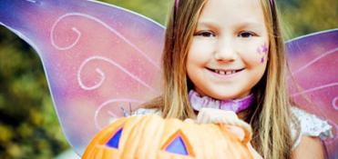 girl dressed in costume